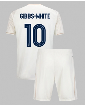 Nottingham Forest Morgan Gibbs-White #10 Maglia Gara Trasferta Repliche 2025-26 Bambino Maniche Corte